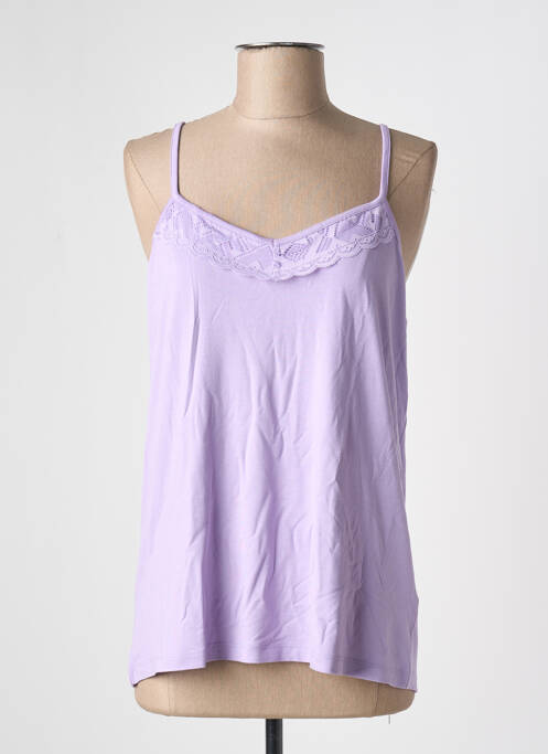 Top elasticitate bretele subțiri violet CREAM femme