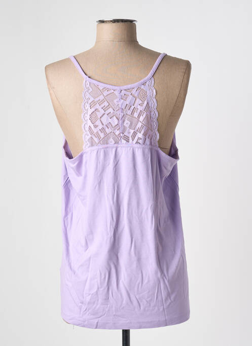 Top elasticitate bretele subțiri violet CREAM femme