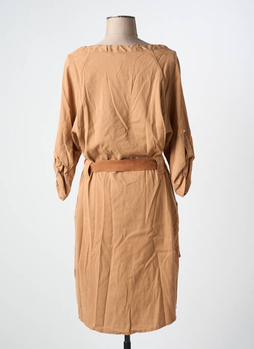 Rochie midi maro EVA KAYAN femeie