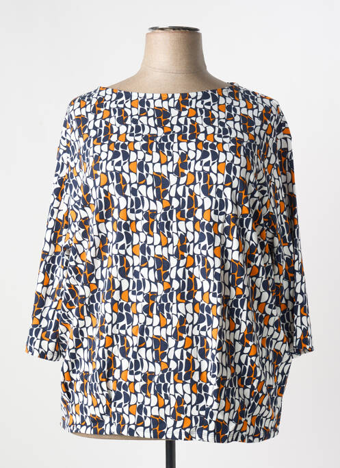 Tricou mâneci 3/4 mâneci 3/4 albastru BARBARA LEBEK femme