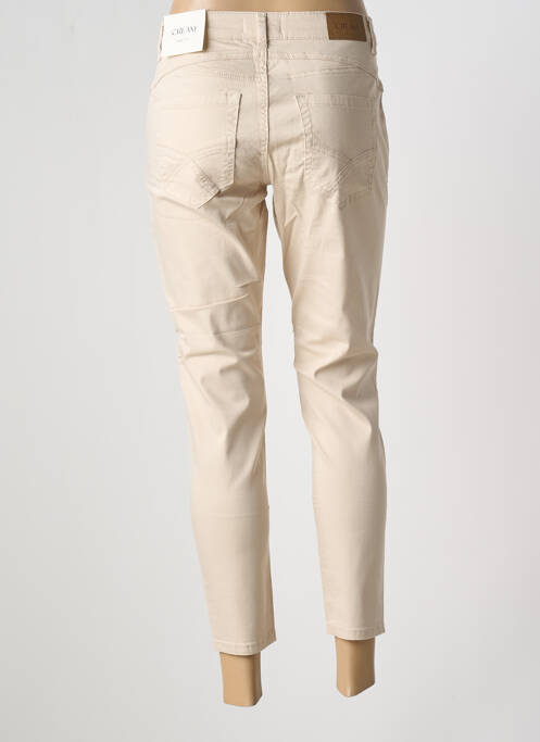 Pantalon 7/8 elasticitate mărime normală bej CREAM femme