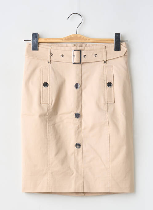 Fustă scurtă bej MORGAN femeie