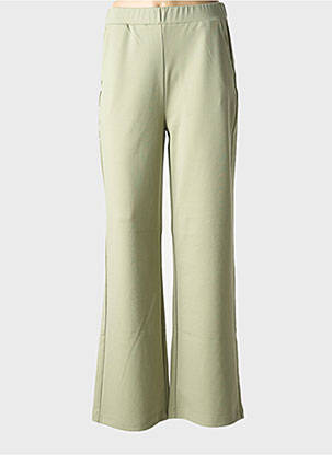 Pantalon evazat elasticitate talie înaltă verde CREAM femeie