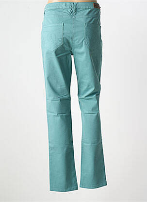 Pantalon slim țesătură poplin mărime normală verde JULIE GUERLANDE femeie