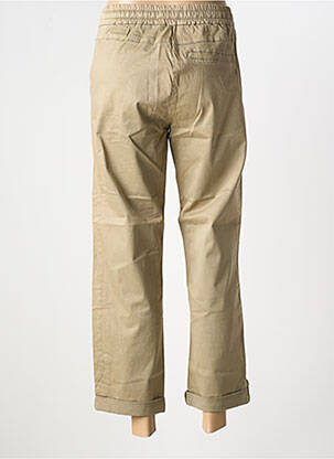 Pantalon 7/8 țesătură poplin mărime normală maro CREAM femeie