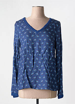 Top albastru C'EST BEAU LA VIE femeie