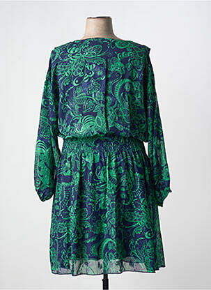Rochie midi croială fluidă mâneci lungi verde AMY&CLO femeie