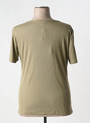 Tricou guler în v mâneci scurte verde ONLY CARMAKOMA femeie