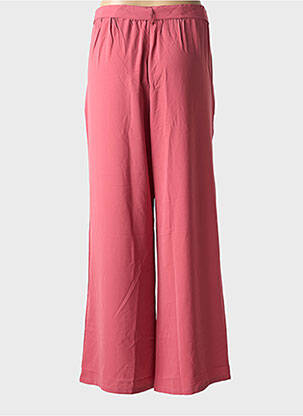 Pantalon drept talie elastică roz CERISE BLUE femeie