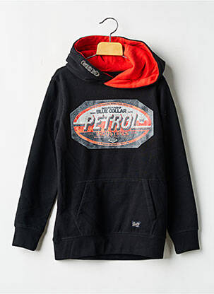 Hanorac cu glugă buzunare mâneci lungi negru PETROL INDUSTRIES băiat