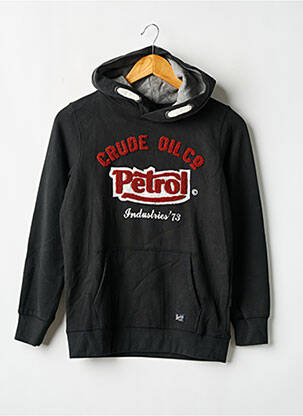 Hanorac cu glugă negru PETROL INDUSTRIES băiat