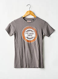 Tricou țesătură jersey mâneci scurte gri PETROL INDUSTRIES băiat