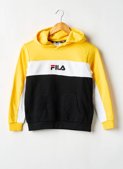 Hanorac cu glugă galben FILA băiat