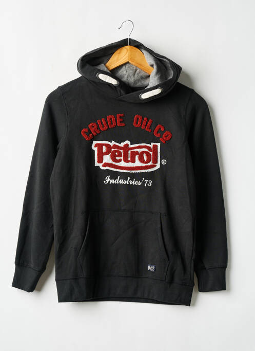 Hanorac cu glugă negru PETROL INDUSTRIES băiat