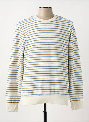 Pulover guler rotund mâneci lungi alb SCOTCH & SODA bărbat
