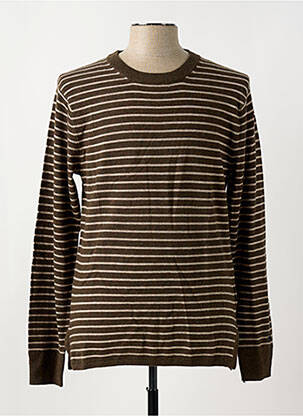 Pulover guler rotund mâneci lungi maro SCOTCH & SODA bărbat