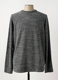 Pulover țesătură melanj mâneci lungi gri AMERICAN VINTAGE bărbat