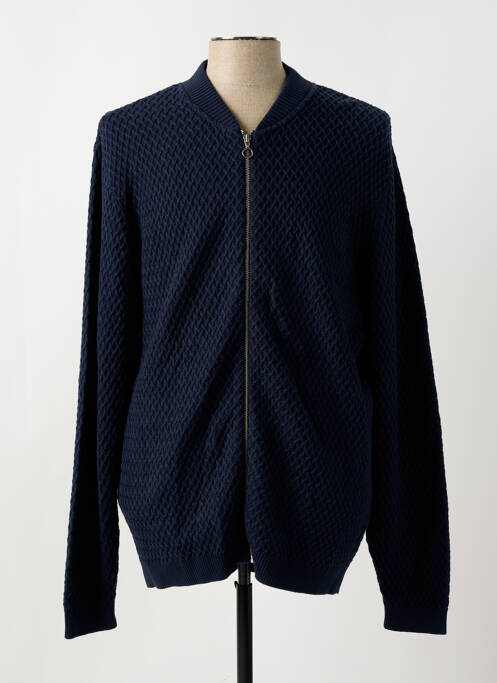 Vestă cu mâneci lungi albastru KNOWLEDGE COTTON APPAREL bărbat