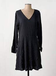 Rochie midi mâneci lungi mâneci lungi negru ICHI femeie