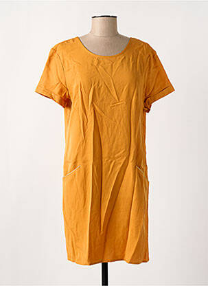 Rochie scurtă mâneci scurte mâneci scurte galben VILA femeie