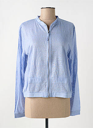 Jachete casual guler rotund albastru ATELIERS DE LA MAILLE femeie