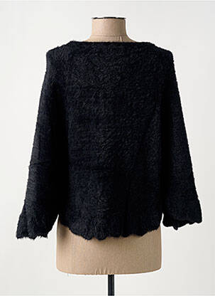Pulover elasticitate mâneci 3/4 negru MOLLY BRACKEN femeie
