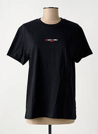 Tricou serigrafie mâneci scurte negru VANS femme