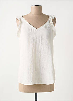 Top alb LE TEMPS DES CERISES femeie