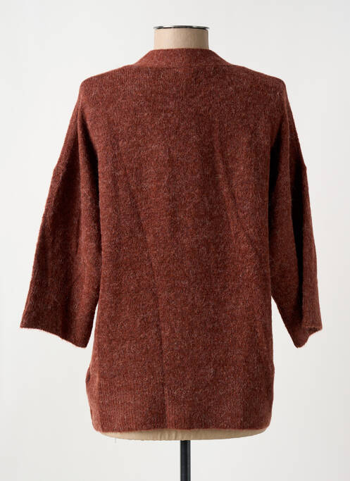 Vestă cu mâneci lungi maro ICHI femeie