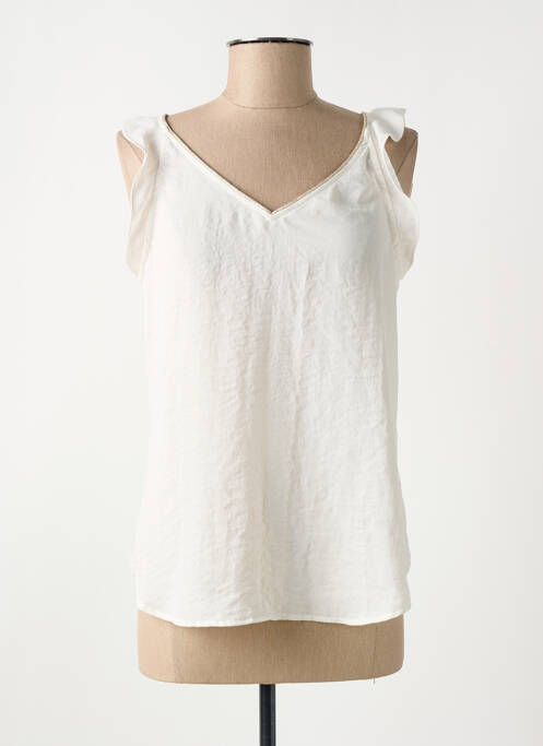 Top alb LE TEMPS DES CERISES femeie