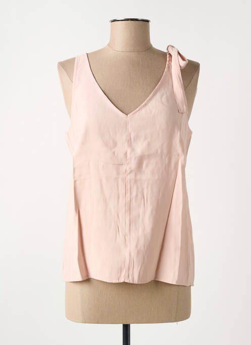 Top croială cambrată fără mâneci roz MOLLY BRACKEN femme