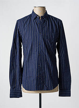 Cămașă cu mâneci lungi imprimeu fantezie albastru SCOTCH & SODA bărbat