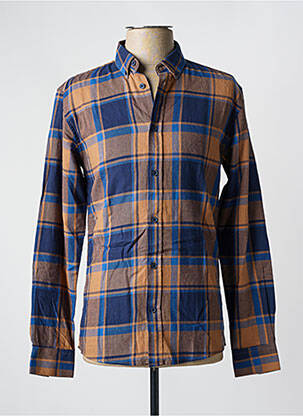 Cămașă cu mâneci lungi maro MINIMUM bărbat