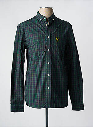 Cămașă cu mâneci lungi imprimeu fantezie verde LYLE & SCOTT bărbat