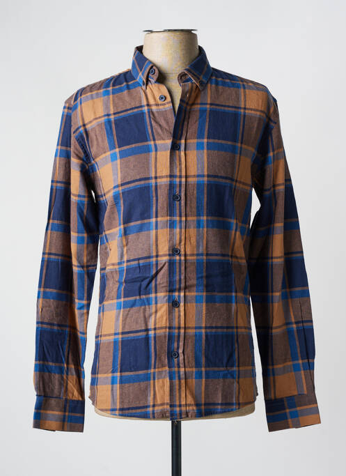 Cămașă cu mâneci lungi maro MINIMUM bărbat