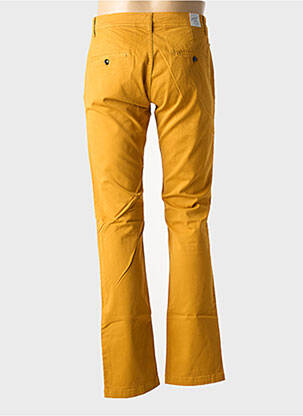 Pantalon chino țesătură poplin mărime normală galben DONOVAN bărbat