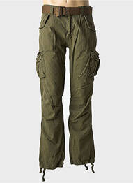 Pantalon cargo mărime normală mărime normală verde SCHOTT homme