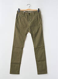 Pantalon chino elasticitate mărime normală verde DONOVAN homme
