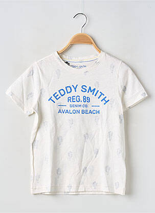 Tricou imprimeu fantezie mâneci scurte alb TEDDY SMITH băiat