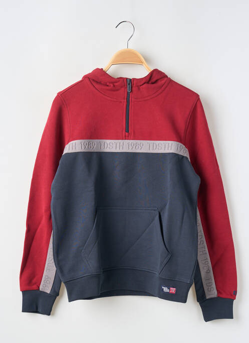 Hanorac cu glugă roșu TEDDY SMITH băiat