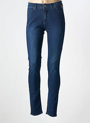 Blugi skinny țesătură brută mărime normală albastru REPLAY femeie