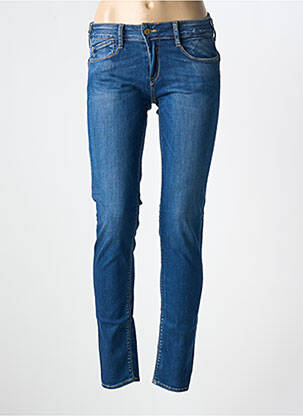 Blugi skinny elasticitate talie joasă albastru LE TEMPS DES CERISES femeie