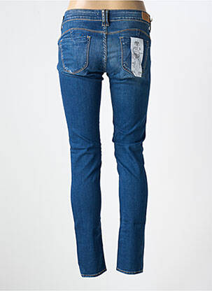 Blugi skinny elasticitate talie joasă albastru LE TEMPS DES CERISES femeie