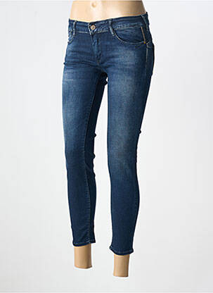 Blugi skinny elasticitate talie joasă albastru LE TEMPS DES CERISES femeie