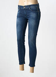 Blugi skinny elasticitate talie joasă albastru LE TEMPS DES CERISES femeie