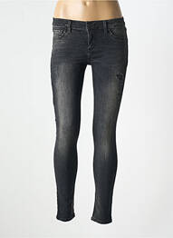 Blugi skinny efect uzat decolorat talie joasă gri LTB femme