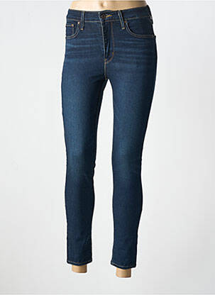 Blugi skinny țesătură brută talie înaltă albastru LEVI'S femeie