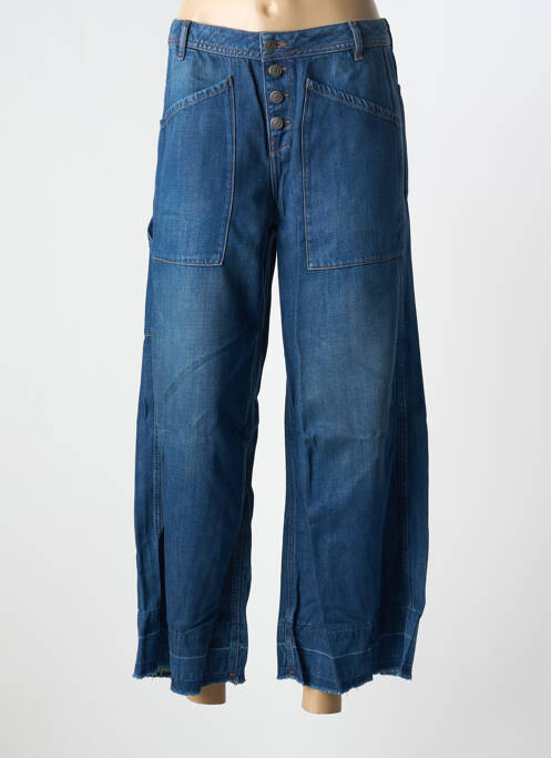 Blugi cu croială largă albastru SCHOOL RAG femeie