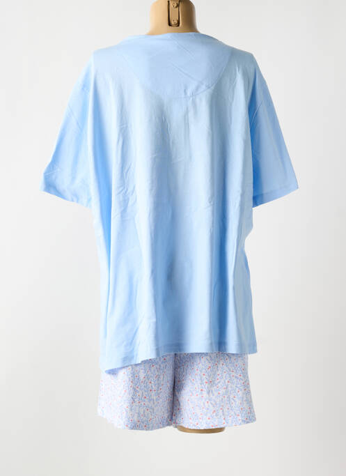 Pijama mâneci scurte albastru EGATEX femme