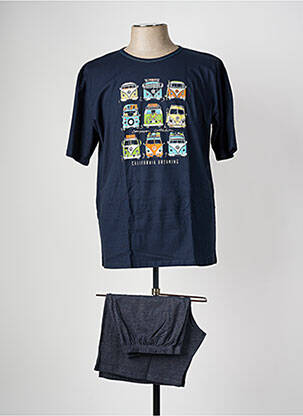 Pijamale scurte albastru MASSANA bărbat